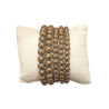 Bracelet Pyrite de Fer Dorée Pierres Rondes