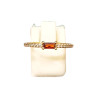 Bague Zirconium Plaquée Or