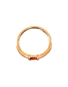 Bague Zirconium Plaquée Or