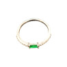 Bague Emeraude Zirconium Argent 925