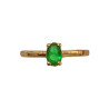 Bague Emeraude Plaquée Or