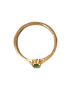Bague Emeraude Plaquée Or