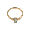 Bague Aigue Marine Plaquée Or