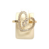 Bague Zirconium Cœur Plaquée Or