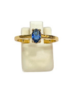 Bague Saphir Plaquée Or