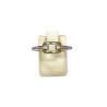 Bague Zirconium Argent 925 et Plaquée Or