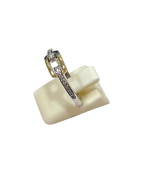 Bague Zirconium Argent 925 et Plaquée Or