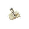 Bague Zirconium Argent 925 et Plaquée Or