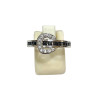 Bague Saphir Noir et Zirconium Argent 925