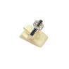 Bague Saphir Noir et Zirconium Argent 925