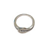 Bague Saphir Noir et Zirconium Argent 925