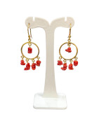 Boucles Corail Plaquées Or