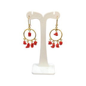 Boucles Corail Plaquées Or