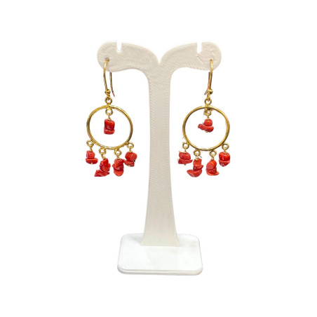 Boucles Corail Plaquées Or