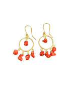 Boucles Corail Plaquées Or