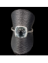 Bague Topaze bleue argent 925 Taille 55