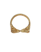 Bague Bélier Bronze et Plaquée Or Taille 52