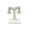 Boucles Zirconium Cœur Complet Plaquées Or