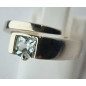 Bague Topaze bleue argent 925 Taille 50
