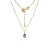 Pendentif Aigue Marine avec Chaîne 45cm Plaqué Or