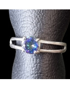 Bague Quartz mystique Argent 925 Taille 54
