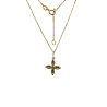 Pendentif Saphir Etoile avec Chaîne Plaqué Or