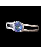 Bague Quartz mystique Argent 925 Taille 54