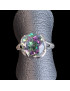 Bague Quartz mystique Argent 925 Taille 51