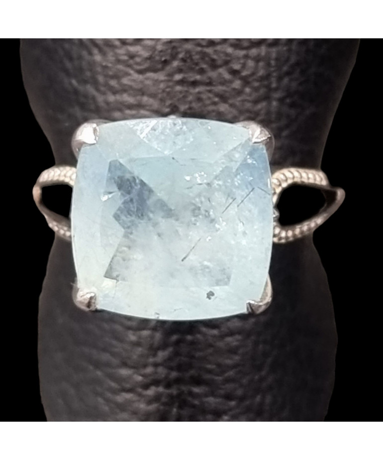 Bague Aigue marine Argent 925 Taille 57