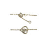 Bracelet Zirconium Cœur 18cm  Plaqué Or (2)