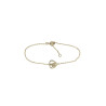 Bracelet Zirconium Cœur 18cm  Plaqué Or (2)