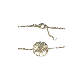 Bracelet Arbre de Vie 18cm Plaqué Or