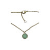 Bracelet Amazonite Facettée Rond 18cm Plaqué Or (1)