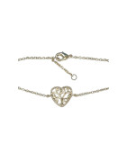 Bracelet Arbre de Vie Cœur 18cm Plaqué Or
