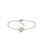 Bracelet Arbre de Vie Cœur 18cm Plaqué Or