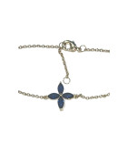 Bracelet Saphir Etoile 18cm Plaqué Or