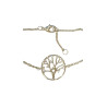 Bracelet Zirconium Arbre de Vie 18cm Plaqué Or