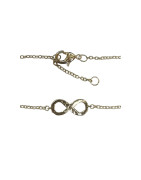 Bracelet Zirconium Infini 18cm Plaqué Or