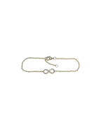 Bracelet Zirconium Infini 18cm Plaqué Or
