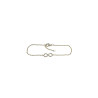 Bracelet Zirconium Infini 18cm Plaqué Or