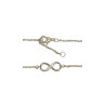 Bracelet Zirconium Infini 18cm Plaqué Or