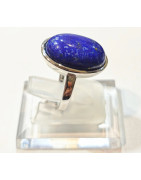 Bague Lapis-Lazuli Ovale Argent 925
