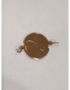 Pendentif Ying Yang Séparable Plaqué Or
