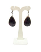 Boucles Sugilite goutte Argent 925