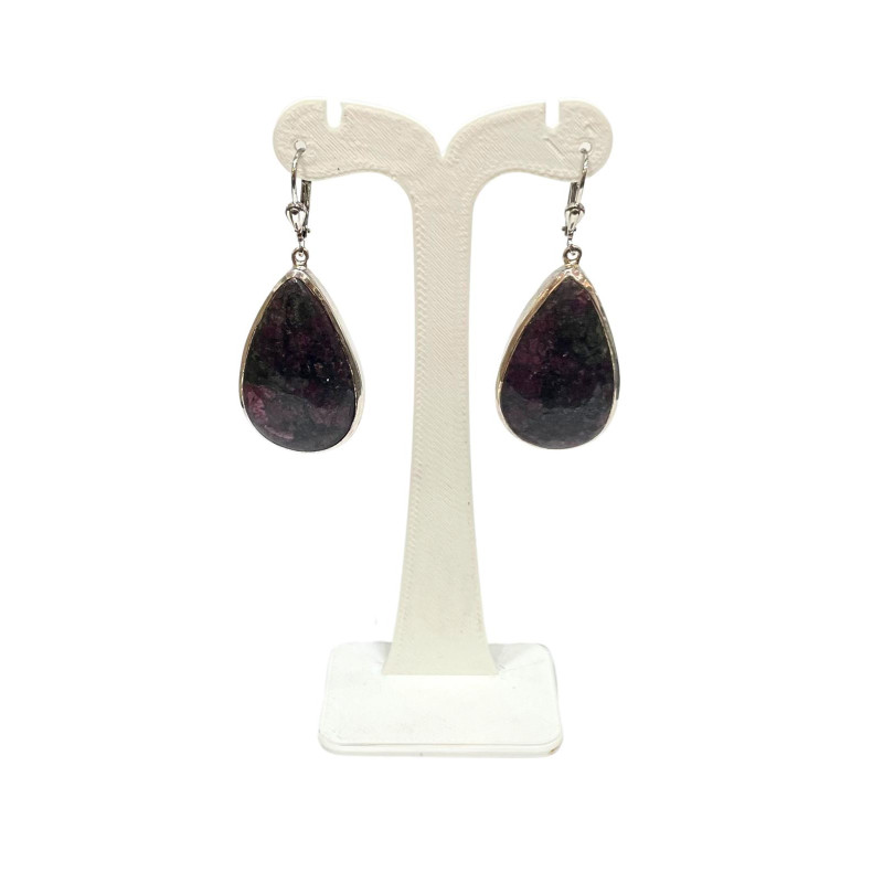 Boucles Sugilite goutte Argent 925