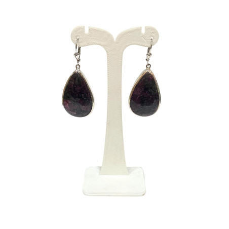 Boucles Sugilite goutte Argent 925