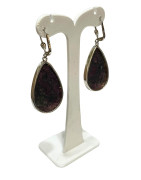 Boucles Sugilite goutte Argent 925