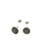Boucles Celtique à Quatre Spirales Argent 925