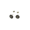 Boucles Celtique à Quatre Spirales Argent 925