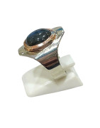 Bague Labradorite Cuivre et Argent 925 Taille 57